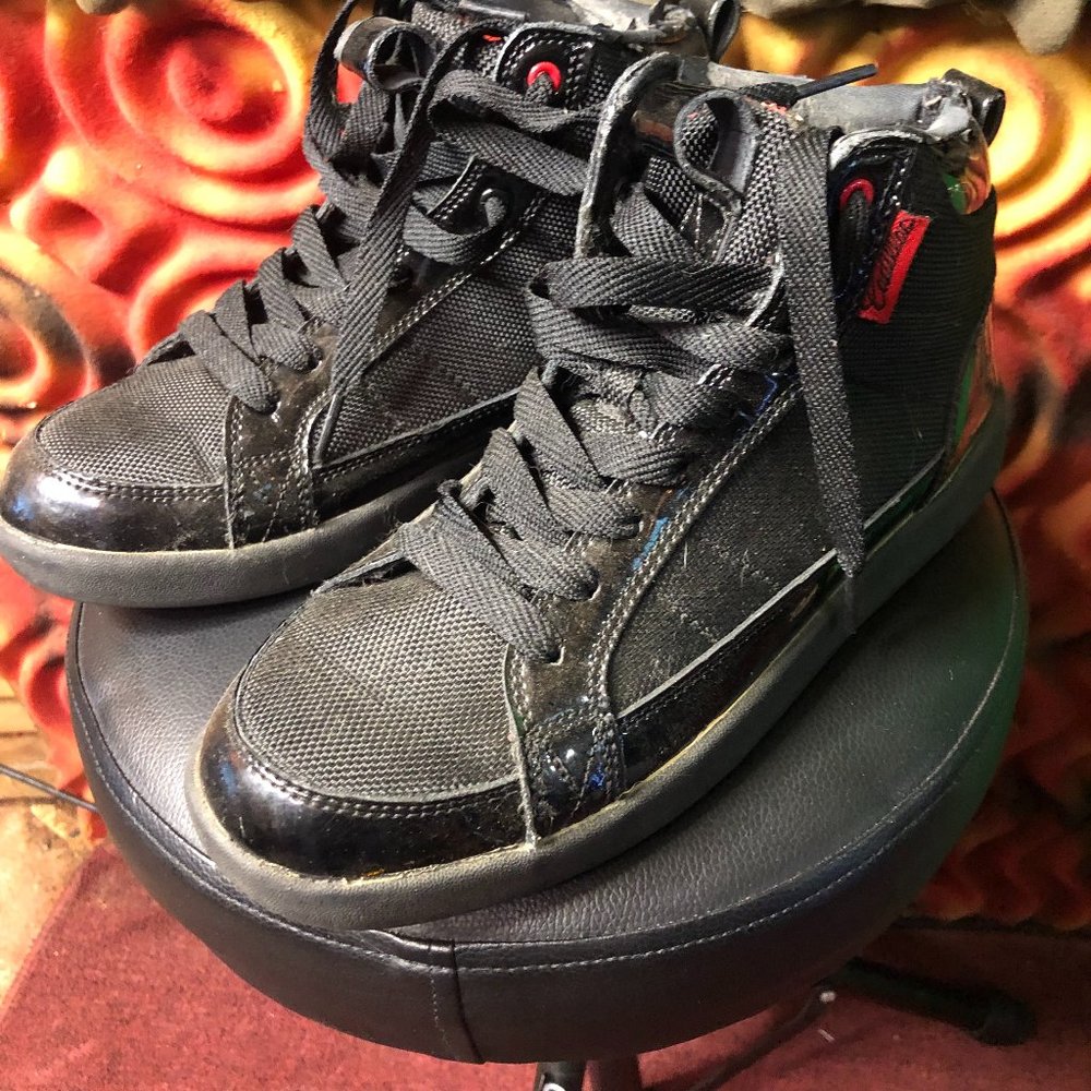 Cadillac AERO Emblem Hi Tops Leather RED BOTTOM Shoes kids Size 5.5 936280z25